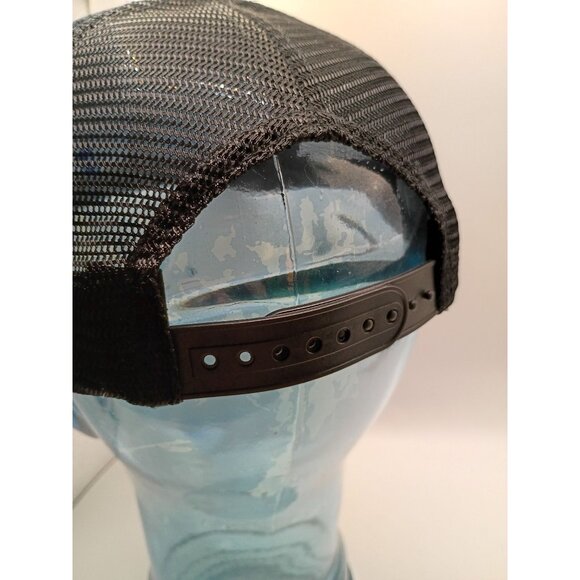 Snap-On Alaska Leather Patch Trucker Hat Adjustable Snapback Cap - Picture 4 of 8